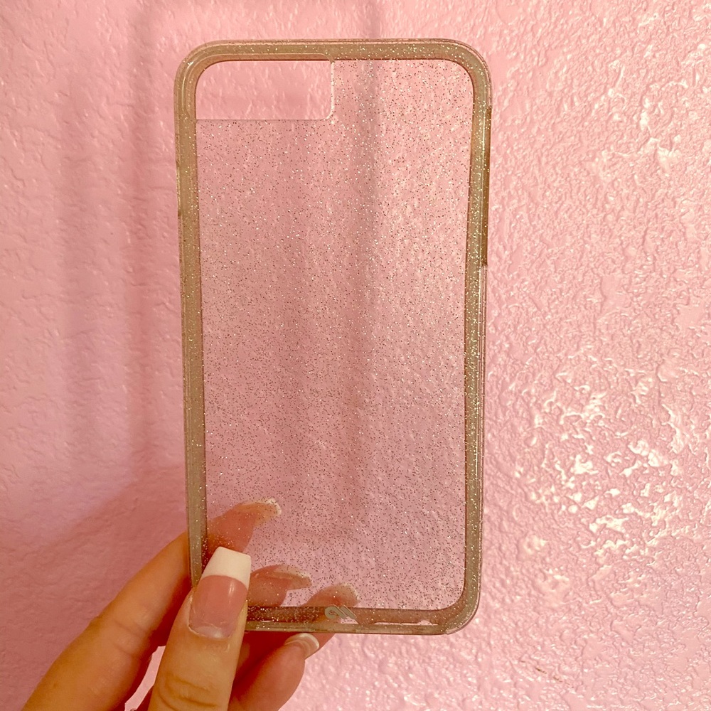 IPhone 6s Plus case clear w/ sparkles